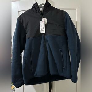 Uniqlo wind proof outer fleece full-zip hoodie